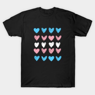 Trans Hearts Flag T-Shirt